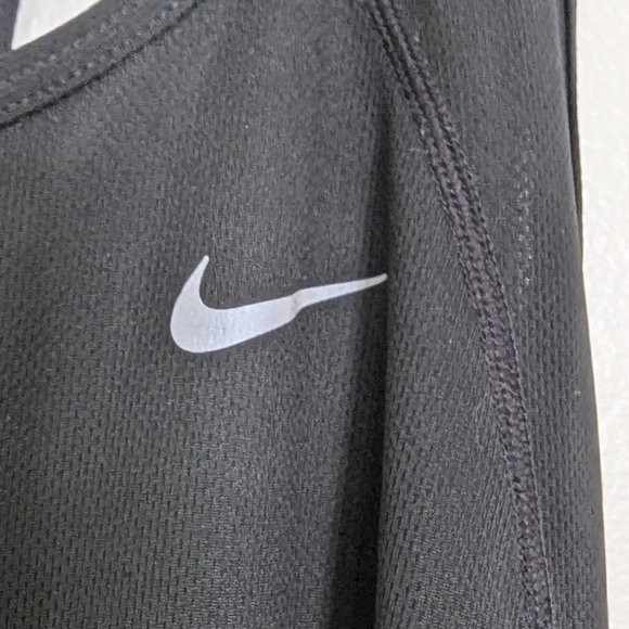 Nike Tank Women Medium Black Racerback Mesh Dri Fit - Picture 4 of 8
